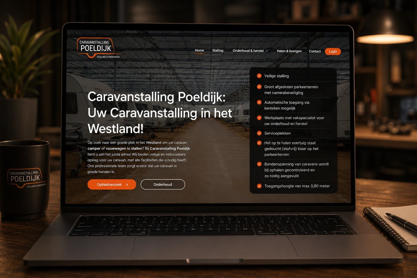 Website die wij in onderhoud hebben en up-to-date houden
