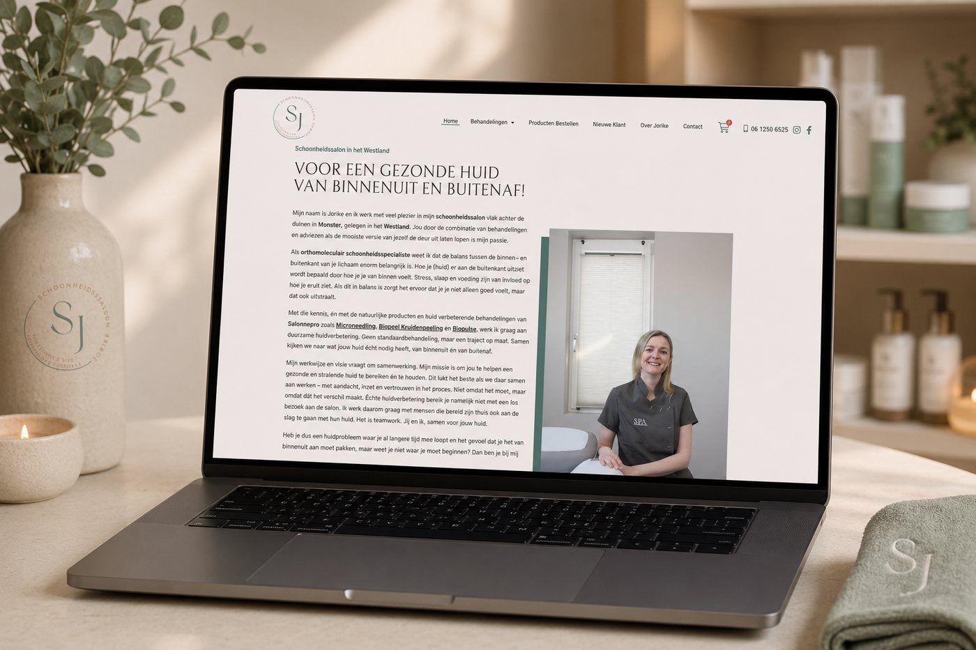 Voorbeeld van website laten maken door LarsWebdesign, zoals wij dat ook in Lochem doen