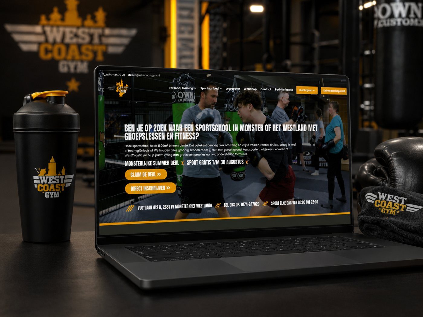 Website die wij bouwden, voorbeeld van website laten maken in Pijnacker
