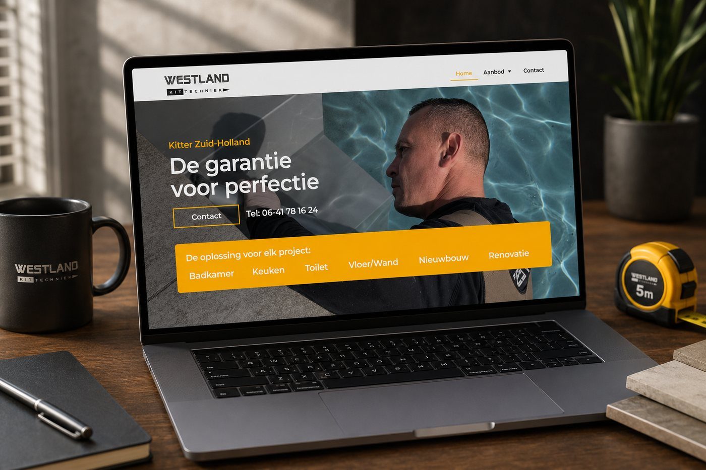 Website die wij bouwden, voorbeeld van website laten maken in Arnhem