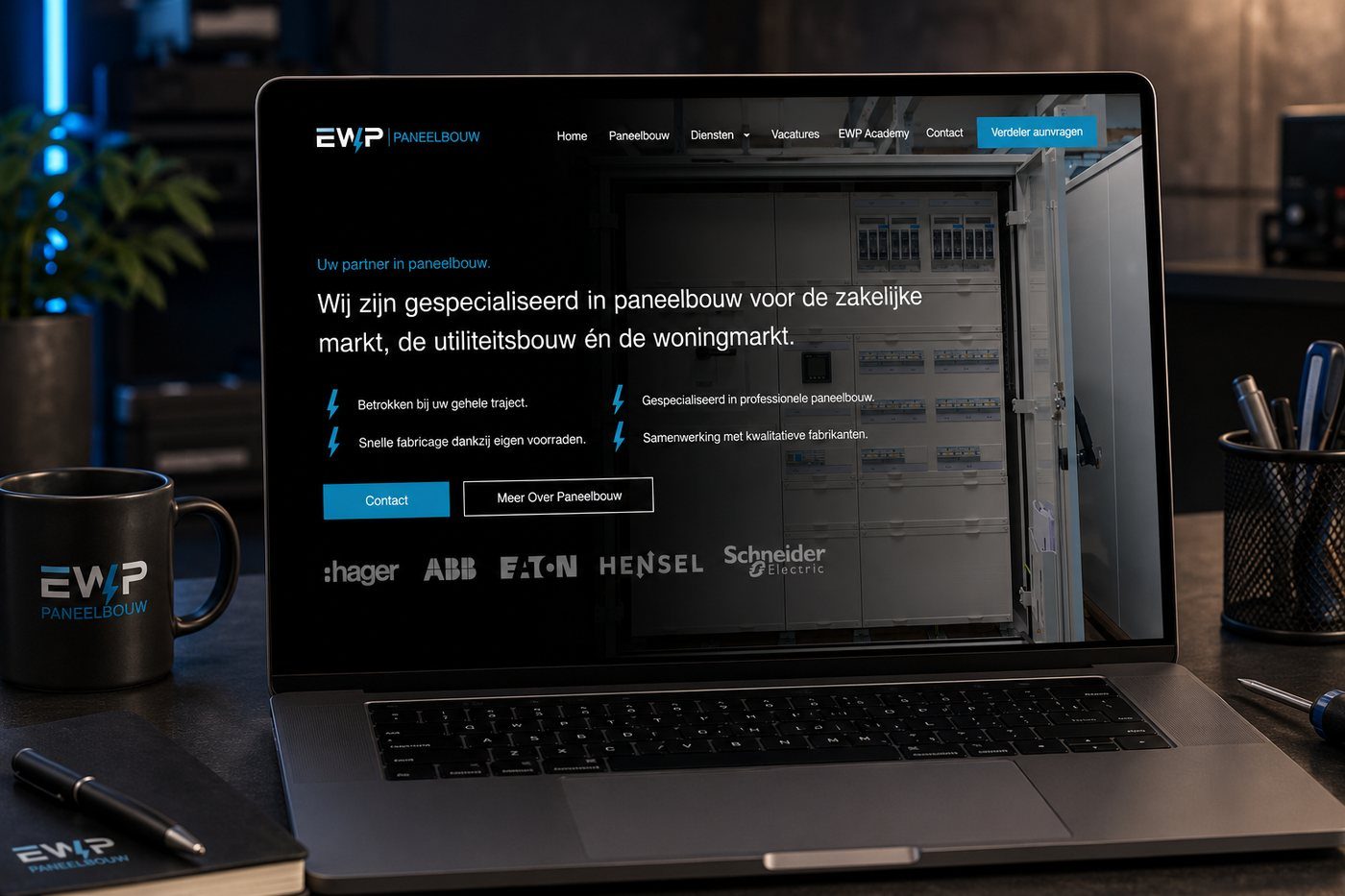 Voorbeeld van website laten maken door LarsWebdesign, zoals wij dat ook in Breukelen doen